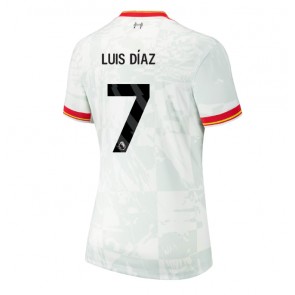 Liverpool Luis Diaz #7 Dámské Alternativní Dres 2024-25 Krátký Rukáv